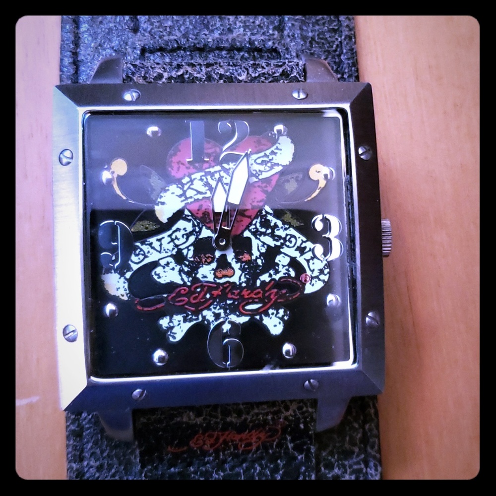 Ed Hardy large band watch
